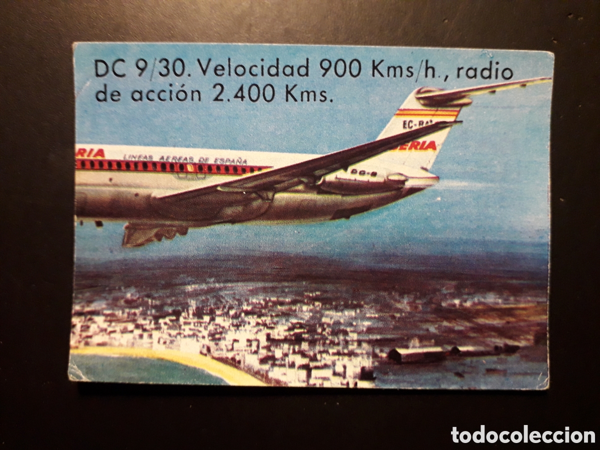 Coleccionismo cromos antiguos: DC 9 30, VOLAR Y SABER, BIMBO 1974 N&deg; 30 SIN PEGAR PEDIDO M&Iacute;NIMO 3&euro;.
