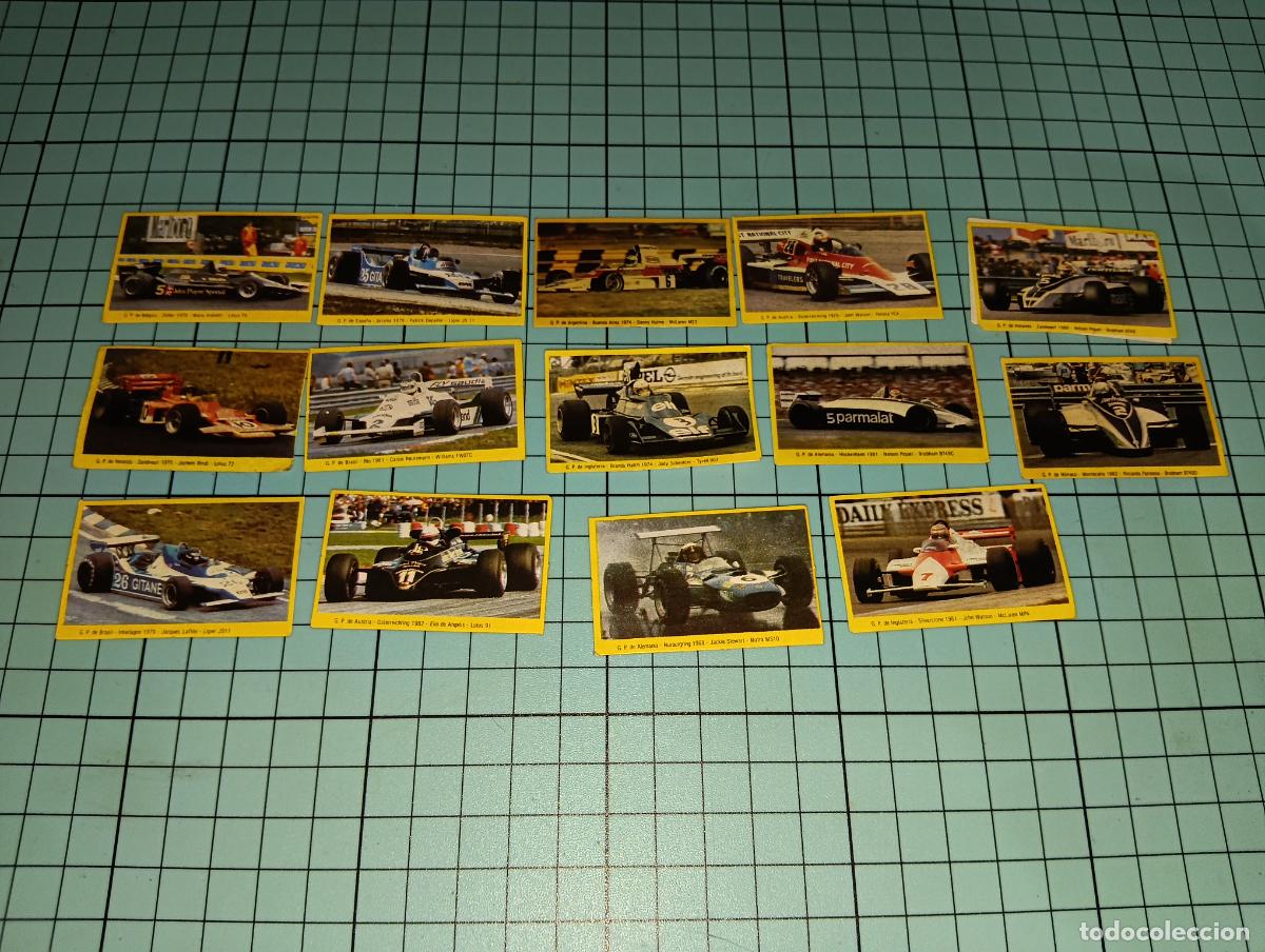 Coleccionismo cromos antiguos: Lote pegatinas Gran Prix Ford Premium Danone