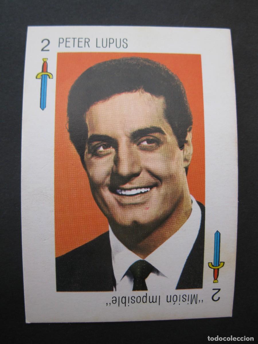 Coleccionismo cromos antiguos: CARTA TELE BANCO CANCI&Oacute;N - 2 DE ESPADAS - PETER LUPUS - MISI&Oacute;N IMPOSIBLE - DORSO ROJO.