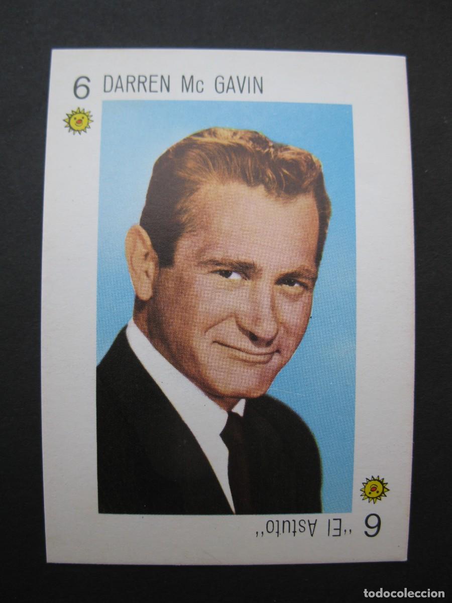 Coleccionismo cromos antiguos: CARTA TELE BANCO CANCI&Oacute;N - 6 DE OROS - DARREN Mc GAVIN - EL ASTUTO - DORSO ROJO.
