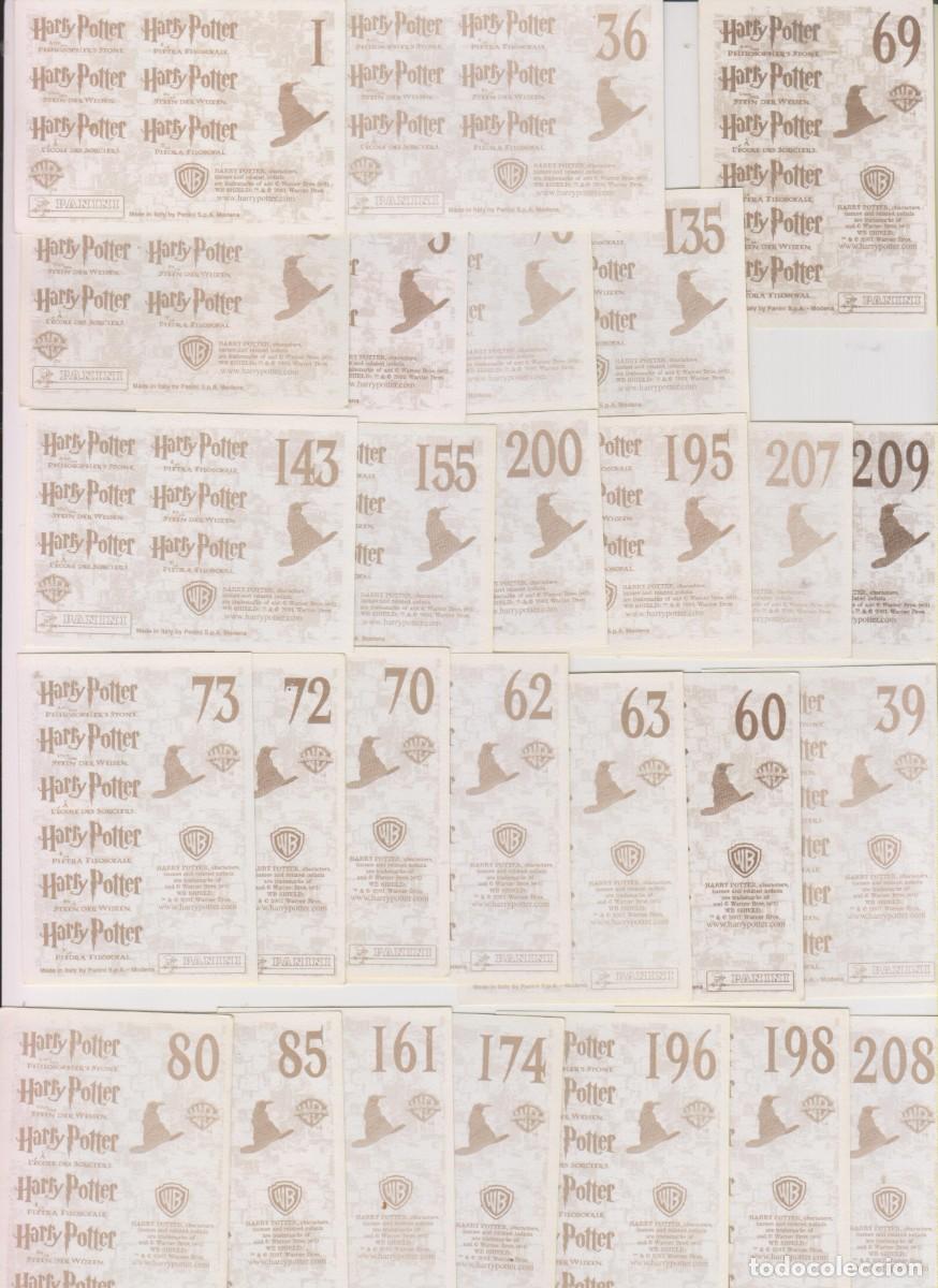 Coleccionismo cromos antiguos: Lote 27 cromos Harry Potter y la Piedra Filosofal, todos distintos