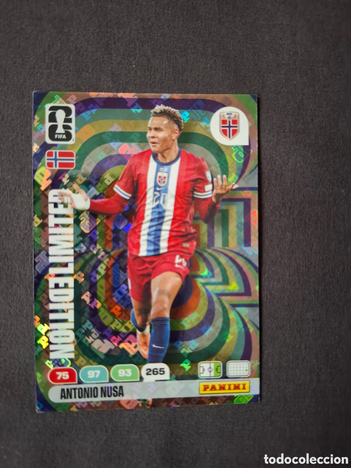 Coleccionismo cromos antiguos: Adrenalyn edition limited xl Nusa holograma rara