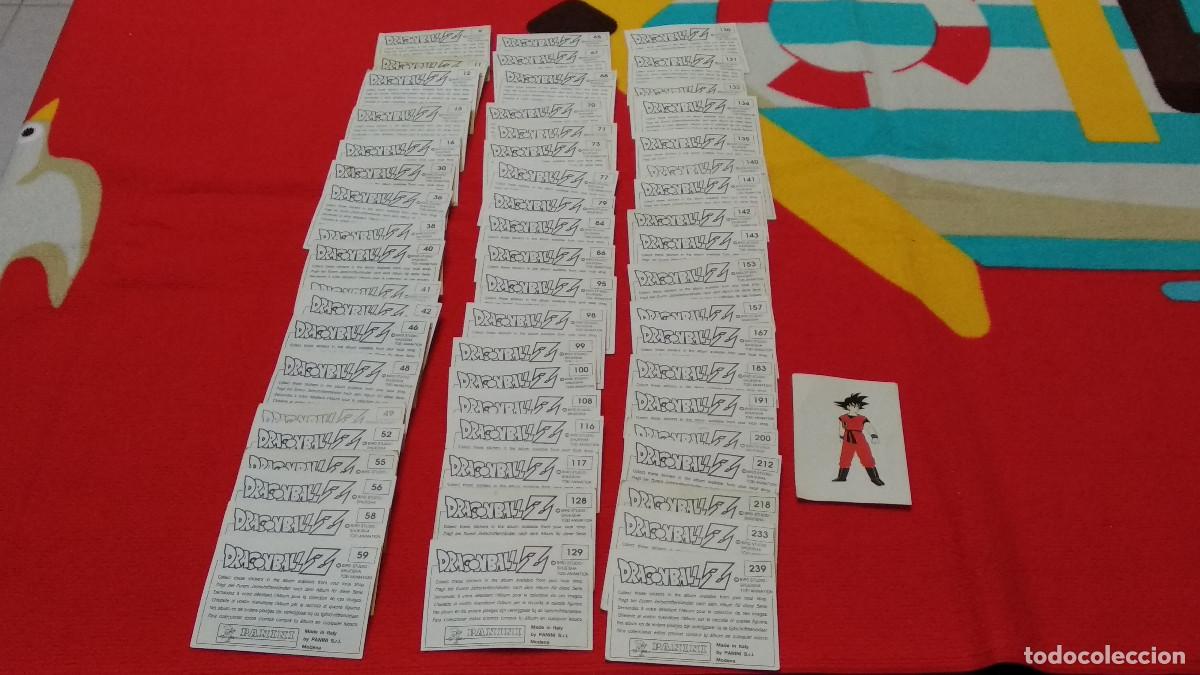 Coleccionismo cromos antiguos: lote 58 cromos sin pegar bola de dragon z panini 1991 dragon ball SIN REPETIR Y NUNCA PEGADOS - VER