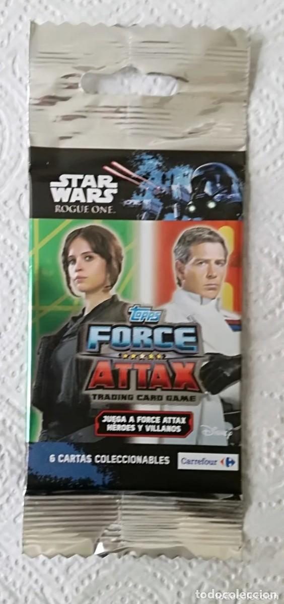 Coleccionismo cromos antiguos: Sobre de cromos Star Wars Topps Force Attax trading card game - Nuevo, nunca abierto