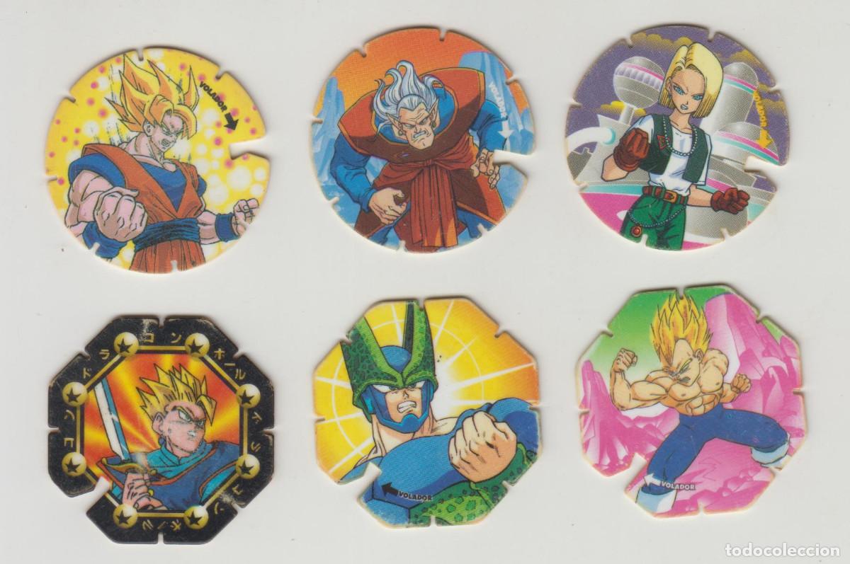 Coleccionismo cromos antiguos: Lote 6 TAZOS VOLADORES DRAGON BALL MATUTANO