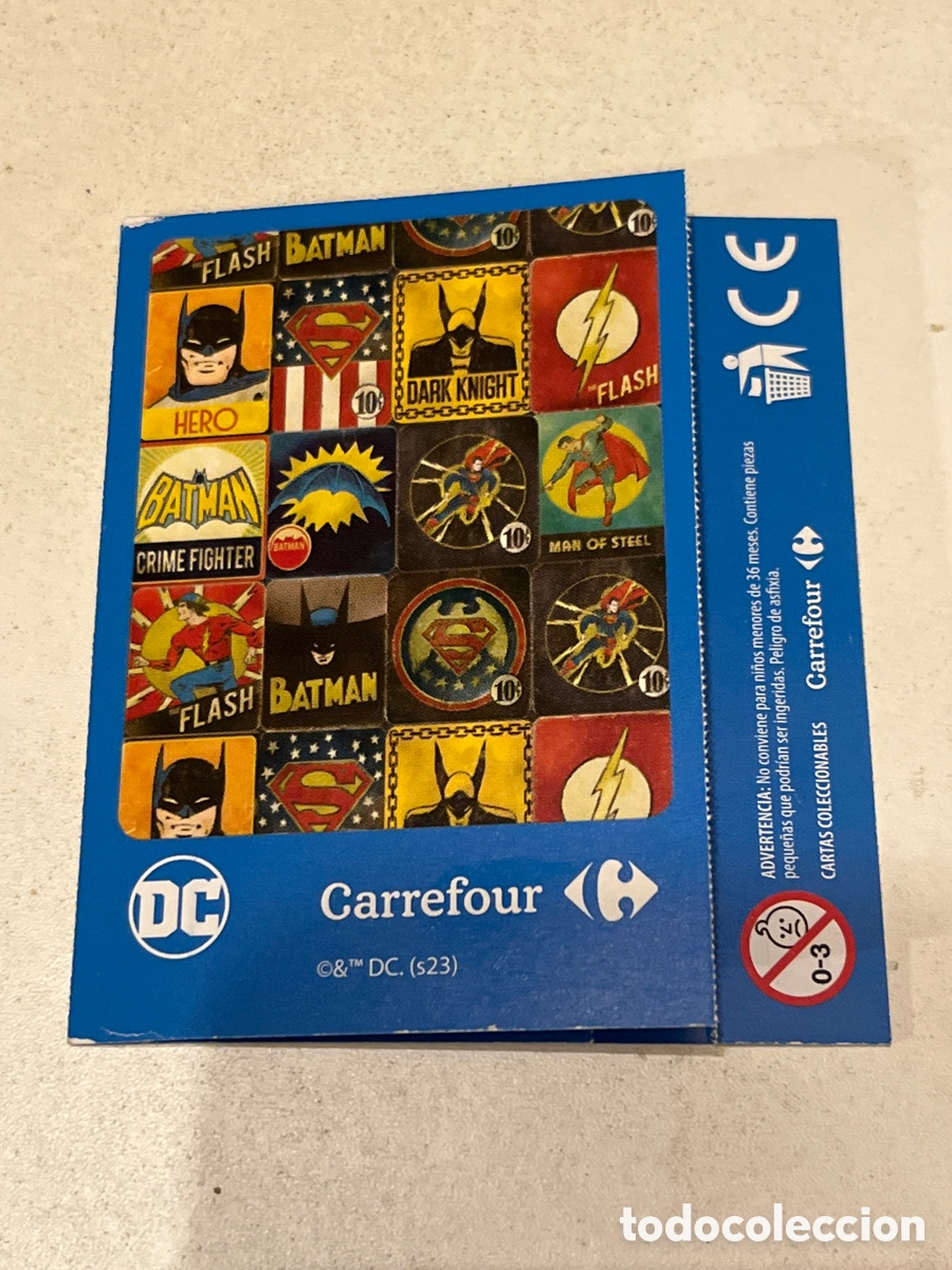 Coleccionismo cromos antiguos: Sobre sorpresa C&iacute;borg y Rel&aacute;mpago Negro Colecci&oacute;n DC 2023