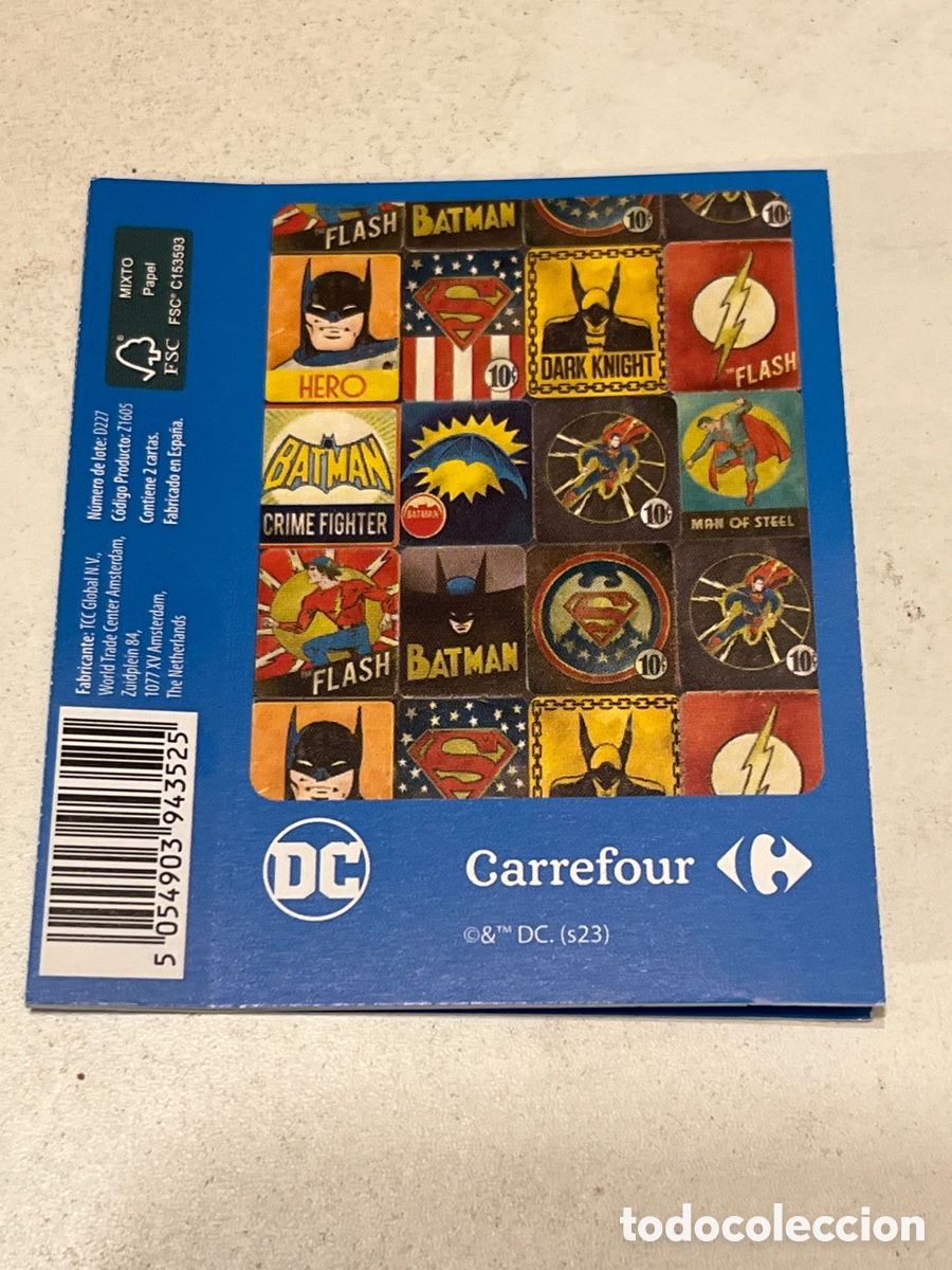 Coleccionismo cromos antiguos: Sobre sorpresa Hiedra Venenosa y Superman Colecci&oacute;n DC 2023