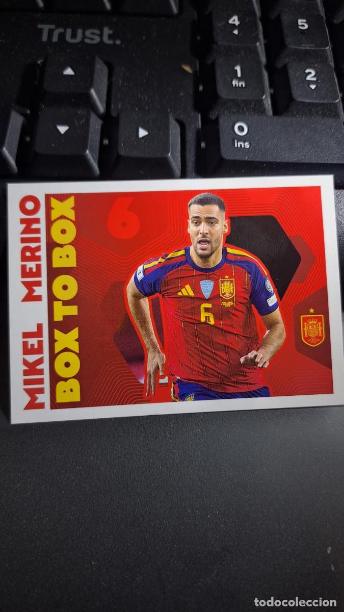 Coleccionismo cromos antiguos: CROMO MIKEL MERINO 70 BOX TO BOX ESPA&Ntilde;A 2026 26 MUNDIAL SELECCION ESPA&Ntilde;OLA CARREFOUR PANINI NUNCA PE