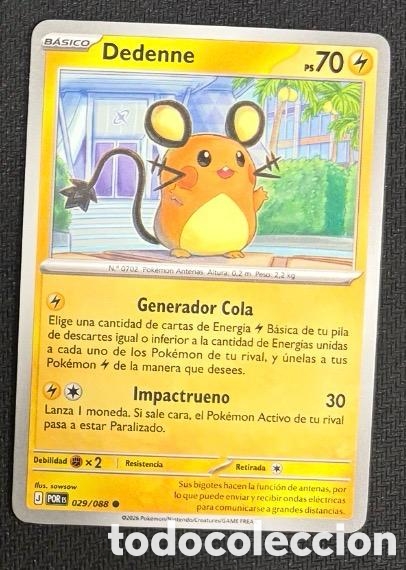 Coleccionismo cromos antiguos: 029/088 Dedenne Carta POKEMON TCG