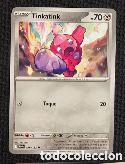 Coleccionismo cromos antiguos: 096/132 Tinkatink Carta POKEMON TCG