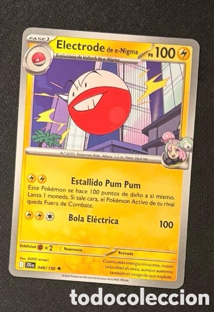 Coleccionismo cromos antiguos: 048/159 Electrode Carta POKEMON TCG