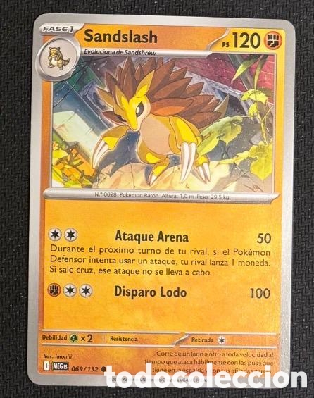 Coleccionismo cromos antiguos: 069/132 Sandslash Carta POKEMON TCG