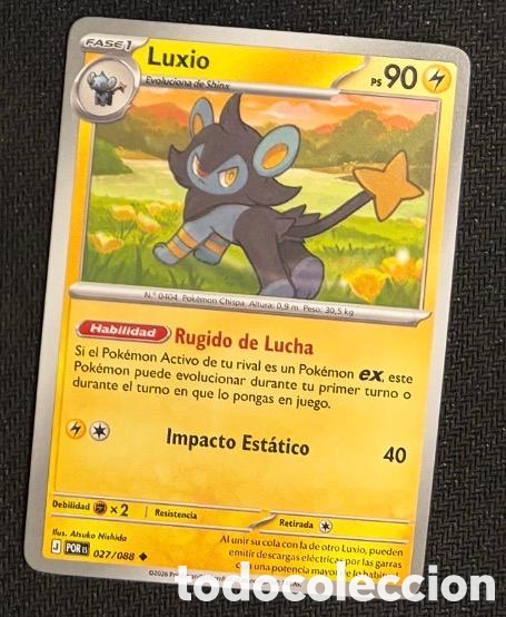 Coleccionismo cromos antiguos: 027/088 Luxio Carta POKEMON TCG