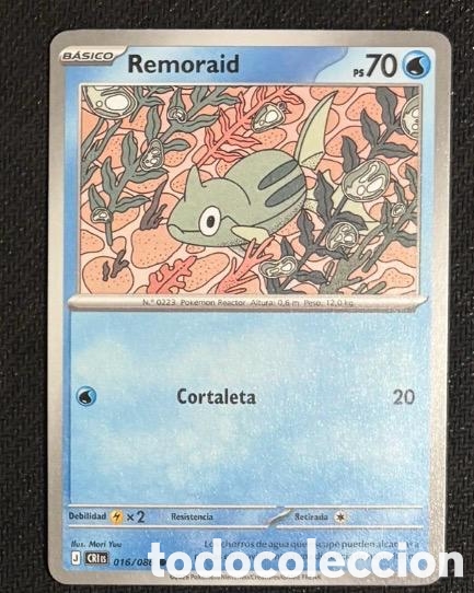Coleccionismo cromos antiguos: 016/086 Remoraid Carta POKEMON TCG