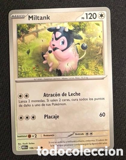 Coleccionismo cromos antiguos: 106/132 Miltank Carta POKEMON TCG