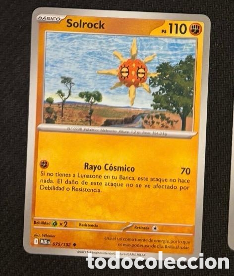 Coleccionismo cromos antiguos: 075/132 Solrock Carta POKEMON TCG