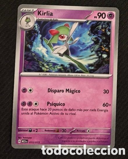 Coleccionismo cromos antiguos: 015/015 Kirlia Carta POKEMON TCG