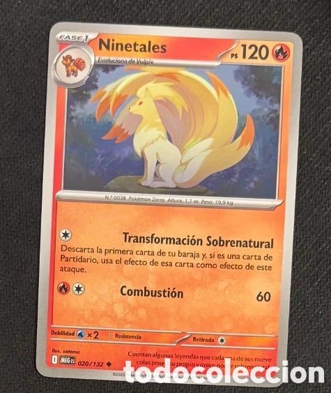 Coleccionismo cromos antiguos: 020/132 Ninetales Carta POKEMON TCG