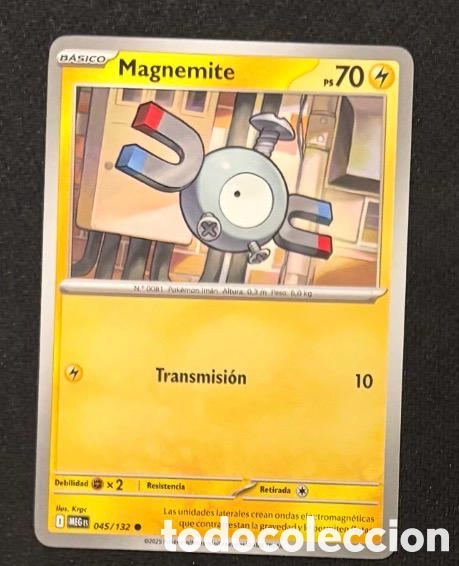 Coleccionismo cromos antiguos: 045/132 Magnemite Carta POKEMON TCG