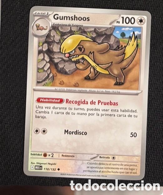 Coleccionismo cromos antiguos: 110/132 Gumshoos Carta POKEMON TCG