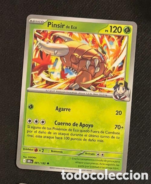 Coleccionismo cromos antiguos: 001/182 Pinsir Carta POKEMON TCG
