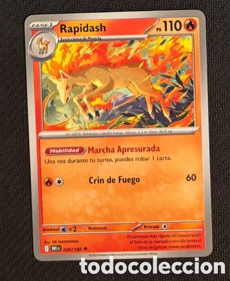 Coleccionismo cromos antiguos: 030/182 Rapidash Carta POKEMON TCG