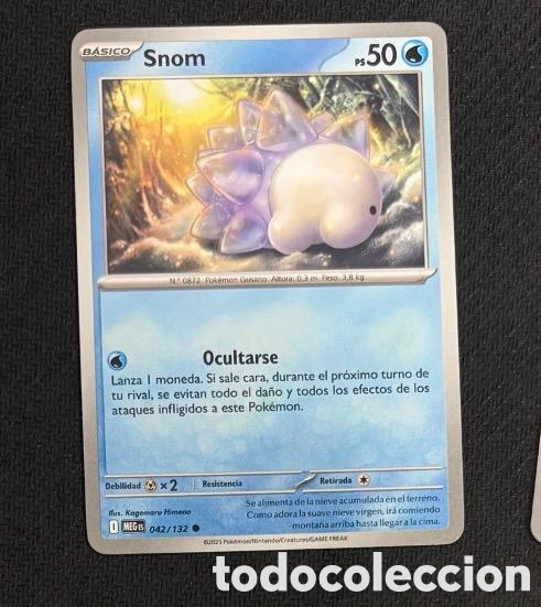 Coleccionismo cromos antiguos: 042/132 Snom Carta POKEMON TCG