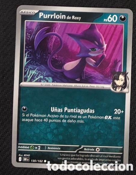 Coleccionismo cromos antiguos: 130/182 Purrloin Carta POKEMON TCG
