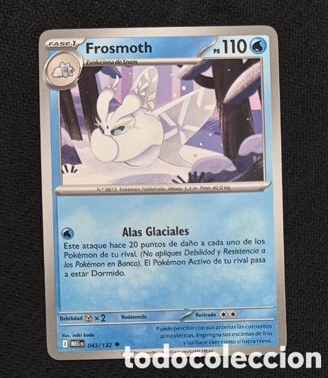 Coleccionismo cromos antiguos: 043/132 Frosmoth Carta POKEMON TCG