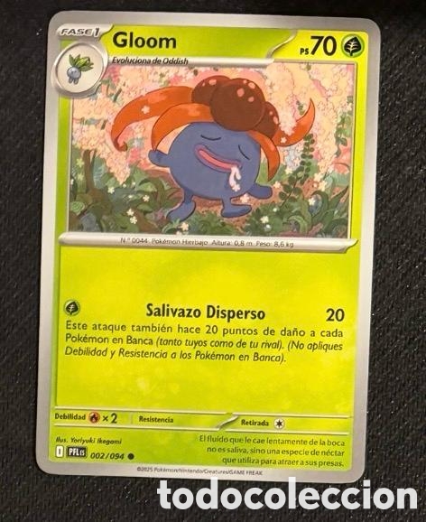 Coleccionismo cromos antiguos: 002/094 Gloom Carta POKEMON TCG