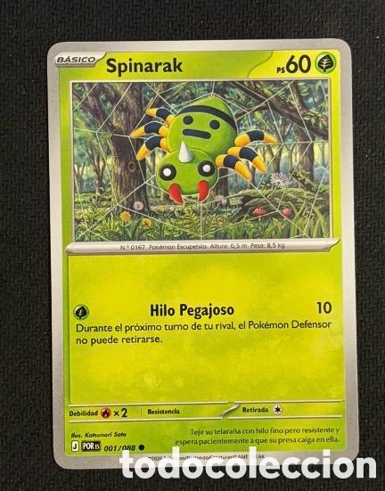 Coleccionismo cromos antiguos: 001/088 Spinarak Carta POKEMON TCG