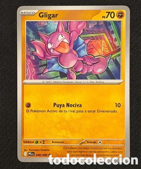 Coleccionismo cromos antiguos: 049/094 Gligar Carta POKEMON TCG