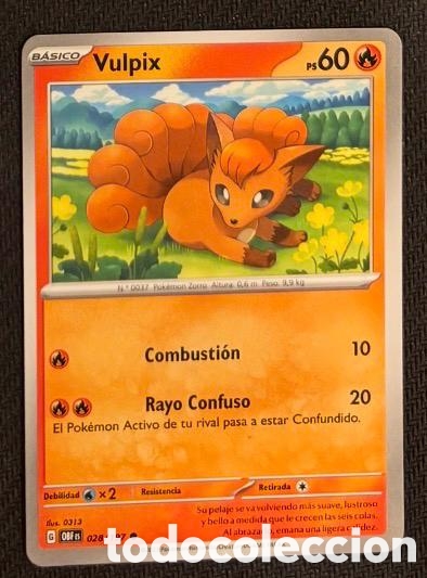 Coleccionismo cromos antiguos: 028/197 Vulpix Carta POKEMON TCG