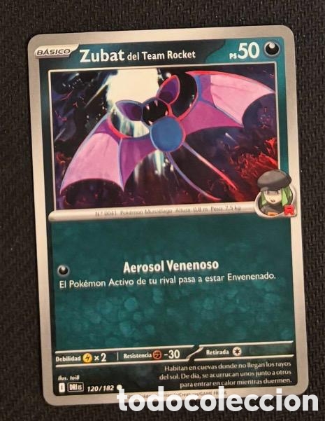 Coleccionismo cromos antiguos: 120/172 Zubat Carta POKEMON TCG