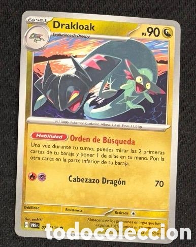 Coleccionismo cromos antiguos: 072/131 Drakloak Carta POKEMON TCG