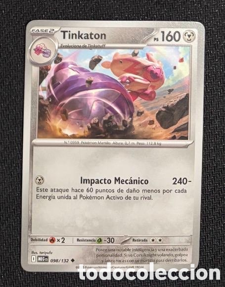 Coleccionismo cromos antiguos: 098/132 Tinkaton Carta POKEMON TCG