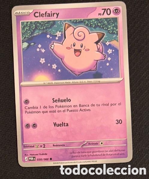 Coleccionismo cromos antiguos: 030/088 Clefairy Carta POKEMON TCG
