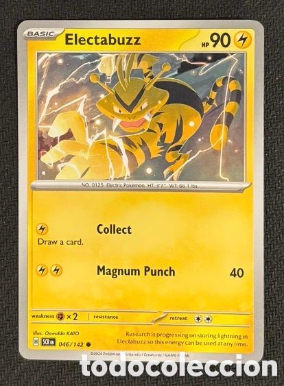 Coleccionismo cromos antiguos: 046/142 Electabuzz Carta POKEMON TCG