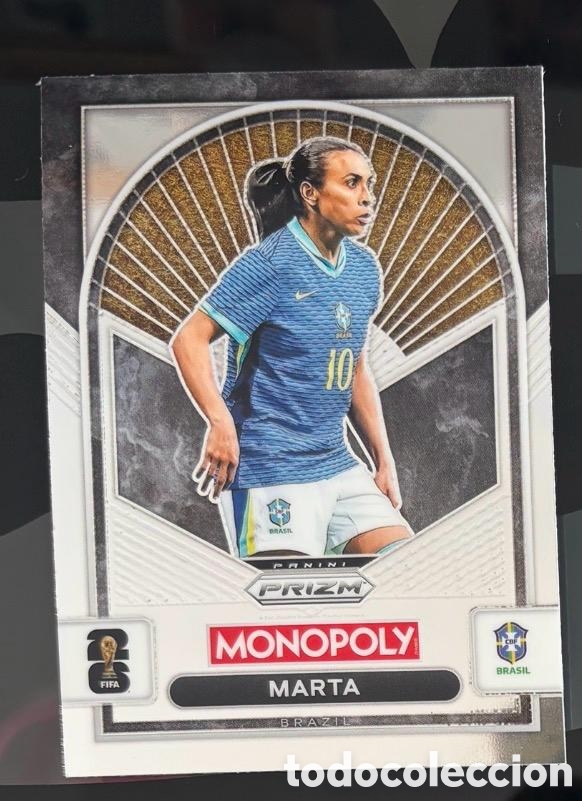Coleccionismo cromos antiguos: MARTA BRASIL Monopoly PRIZM FIFA WORLD CUP 2026