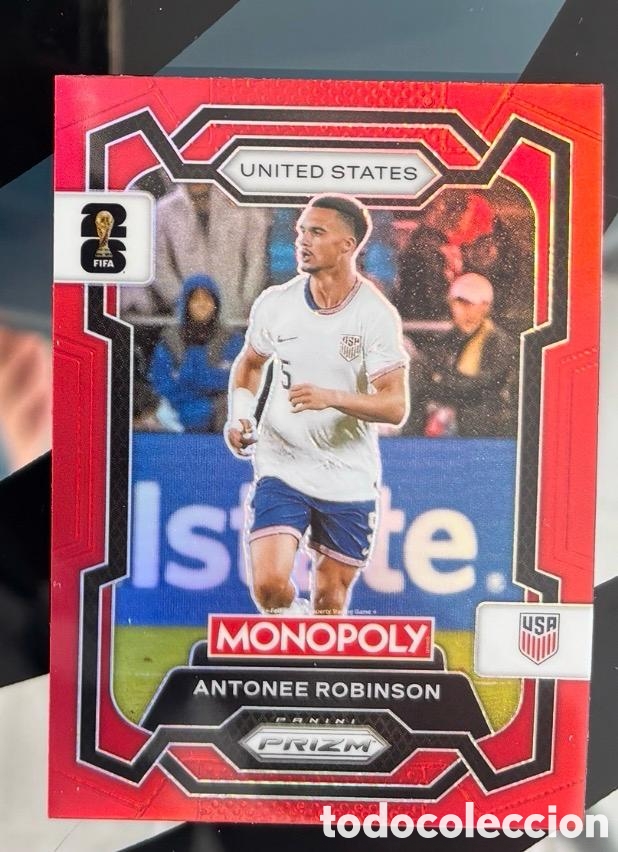 Coleccionismo cromos antiguos: ANTONEE ROBINSON EEUU USA ROJO Monopoly PRIZM FIFA WORLD CUP 2026