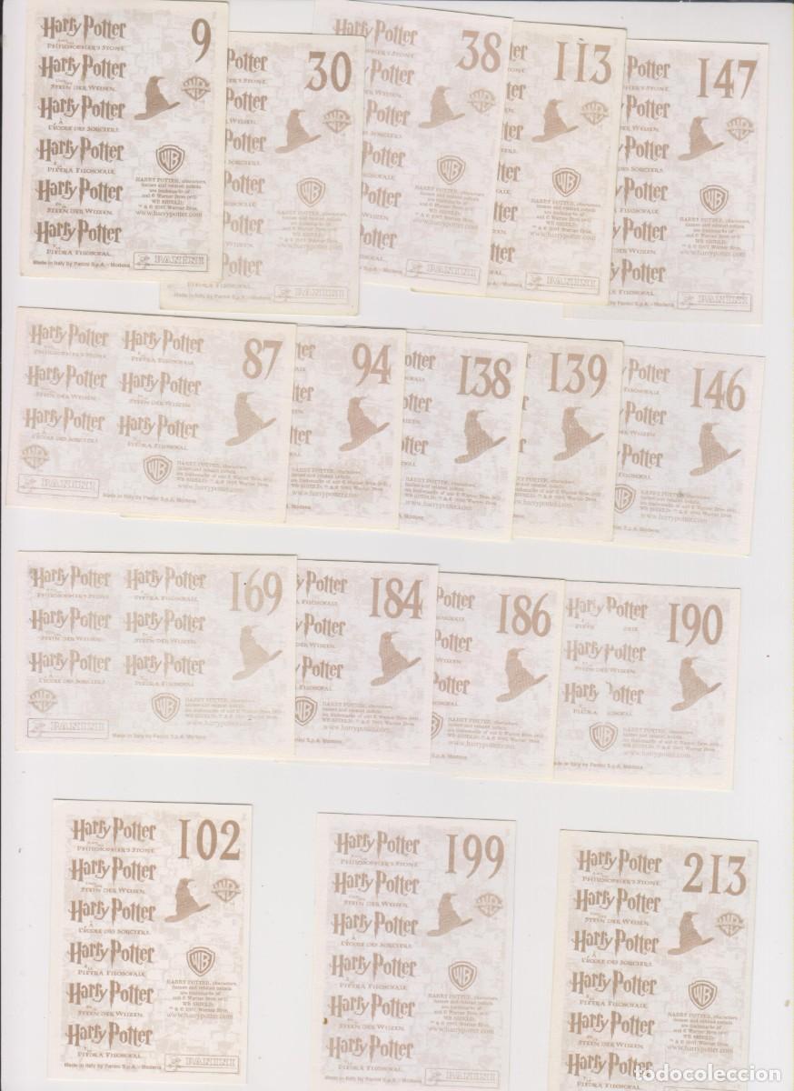 Coleccionismo cromos antiguos: LOTE 17 CROMOS HARRY POTTER Y LA PIEDRA FILOSOFAL