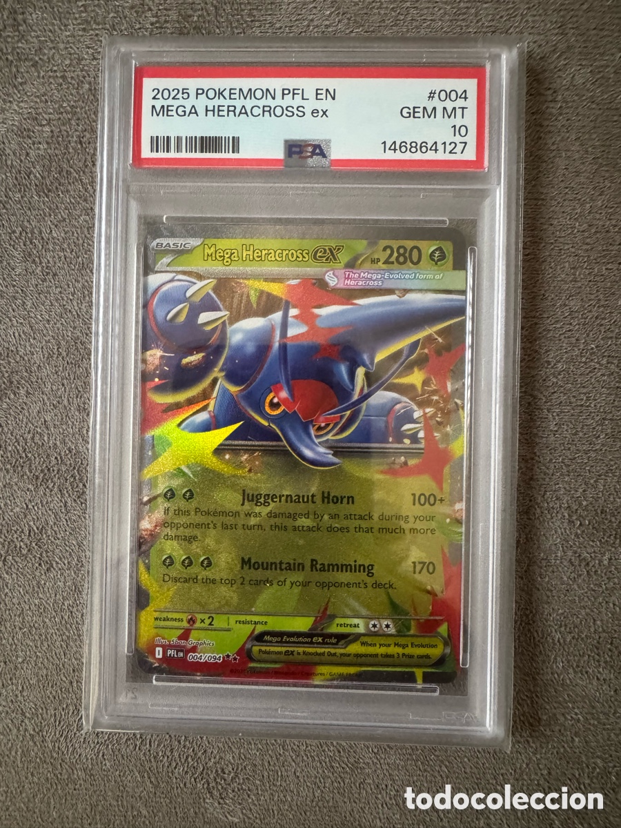 Coleccionismo cromos antiguos: Cromo Pokemon Mega Heracross