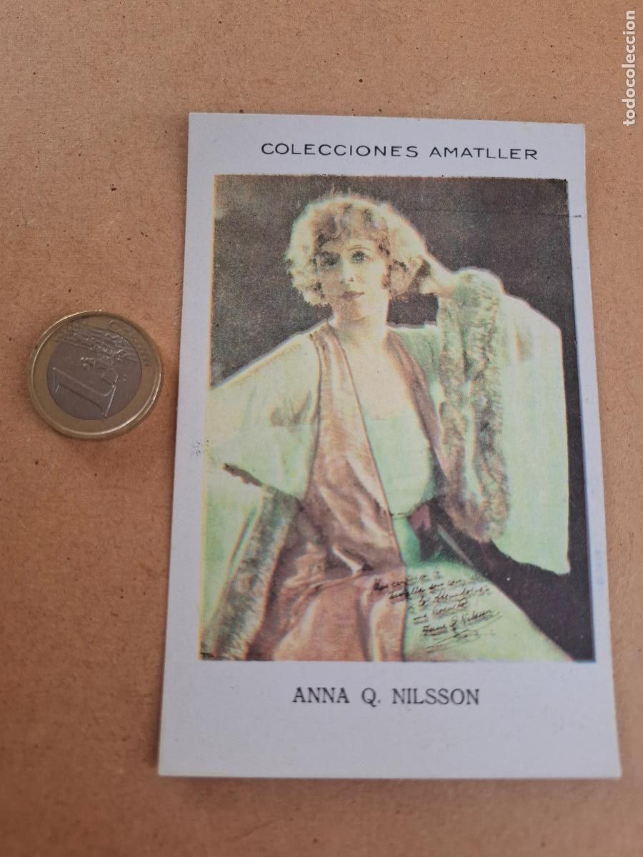 Coleccionismo cromos antiguos: ANNA Q. NILSSON - CHOCOLATE AMATLLER - SERIE H - ARTISTA N&ordm; 11 - N&Uacute;M. 33