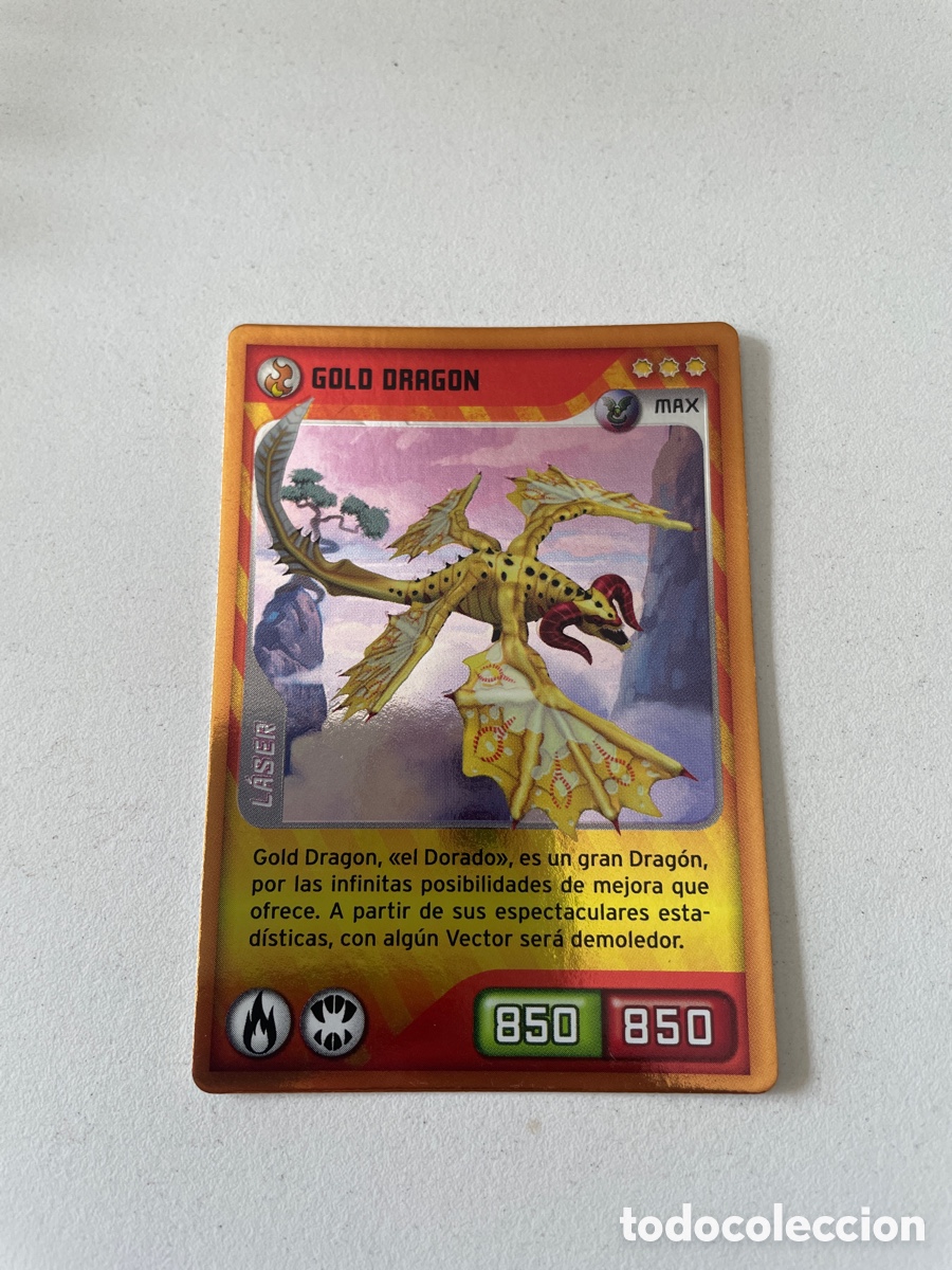 Coleccionismo cromos antiguos: Invizimals n&uacute;mero 049 Gold Dragon &ldquo;L&aacute;ser&rdquo; PANINI 2009-2014