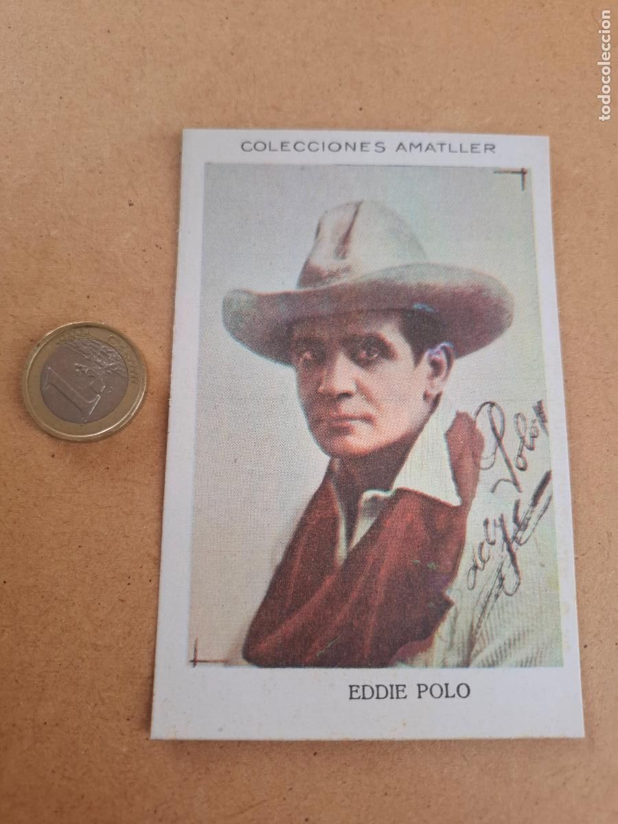 Coleccionismo cromos antiguos: EDDIE POLO - CHOCOLATE AMATLLER - SERIE I - ARTISTA N&ordm; 12 - N&Uacute;M. 38