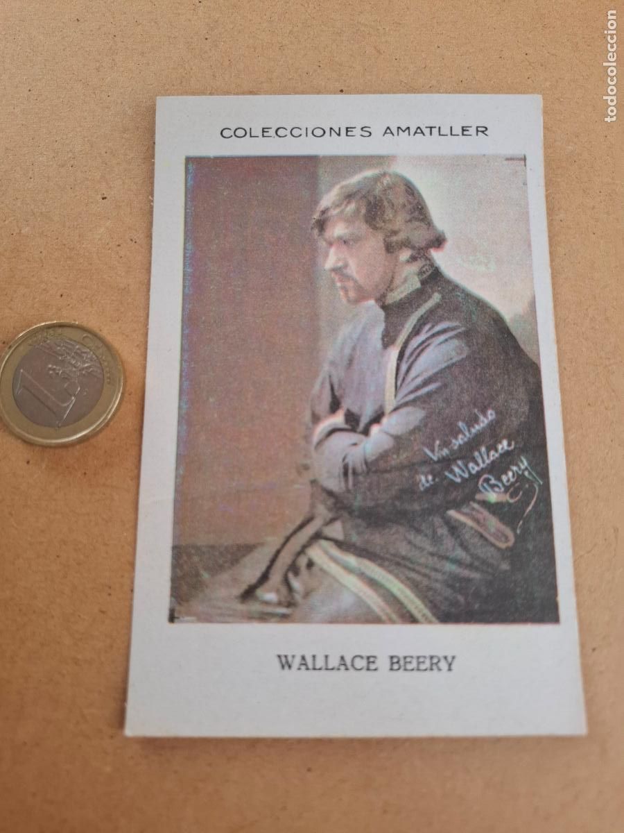 Coleccionismo cromos antiguos: WALLACE BEERY - CHOCOLATE AMATLLER - SERIE J - ARTISTA N&ordm; 13 - N&Uacute;M. 39