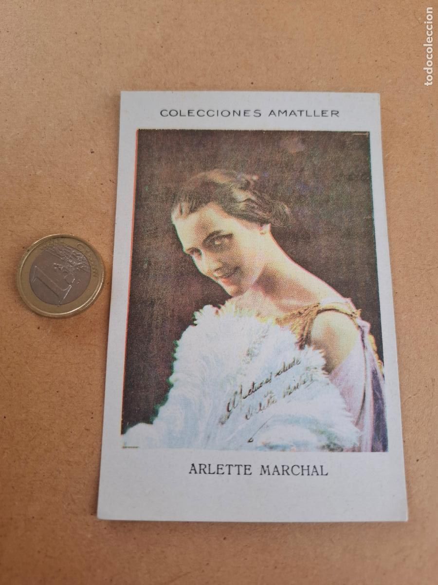Coleccionismo cromos antiguos: ARLETTE MARCHAL - CHOCOLATE AMATLLER - SERIE LL - ARTISTA N&ordm; 16 - N&Uacute;M. 43