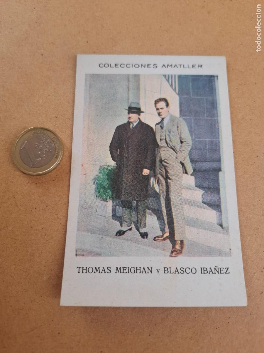 Coleccionismo cromos antiguos: THOMAS MEIGAN Y BLASCO IBA&Ntilde;EZ - CHOCOLATE AMATLLER - SERIE M - ARTISTA N&ordm; 17 - N&Uacute;M. 48