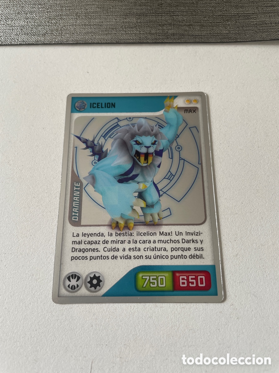Coleccionismo cromos antiguos: Invizimals n&uacute;mero 093 Icelion &ldquo;Diamante&rdquo; PANINI 2009-2013