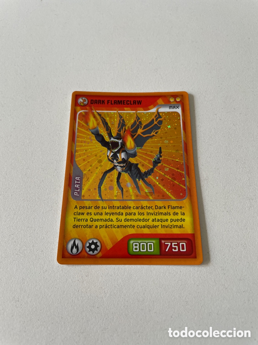Coleccionismo cromos antiguos: Invizimals n&uacute;mero 043 Dark Flameclaw &ldquo;Plata&rdquo; PANINI 2009-2014